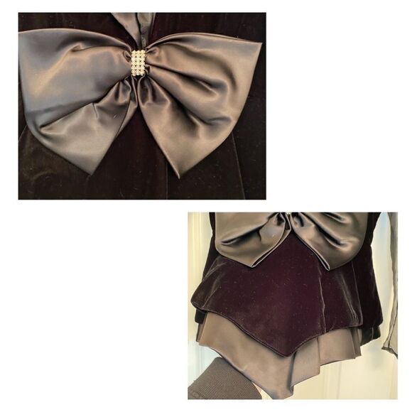 Vintage 80s designer formal top by Karen Miller NY estimated size 6 - Picture 5 of 8